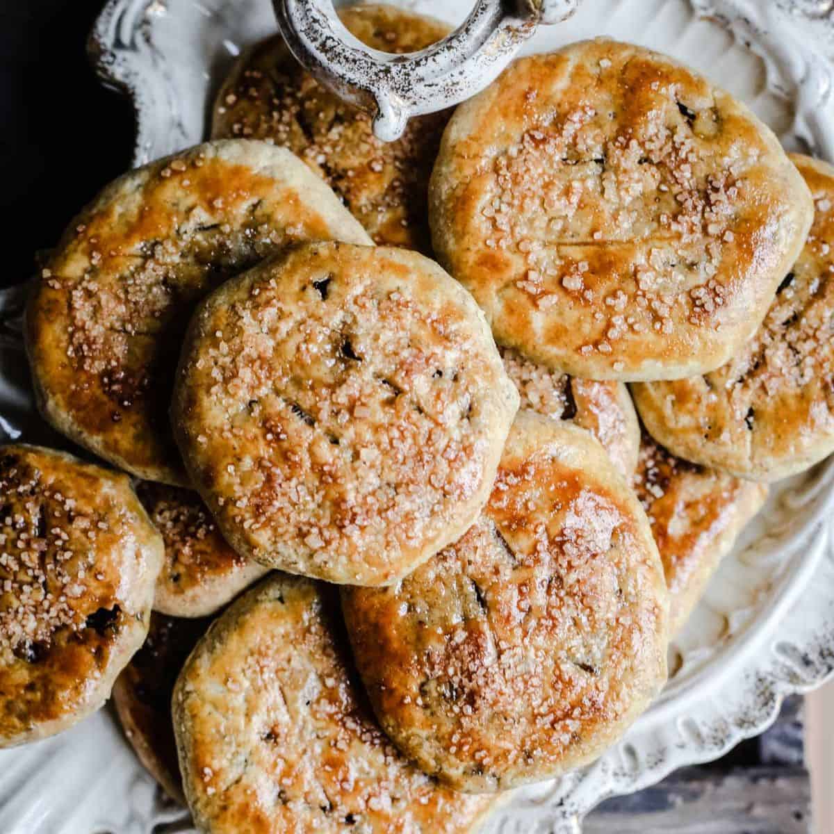 A platter full of gluten-free pastries.
