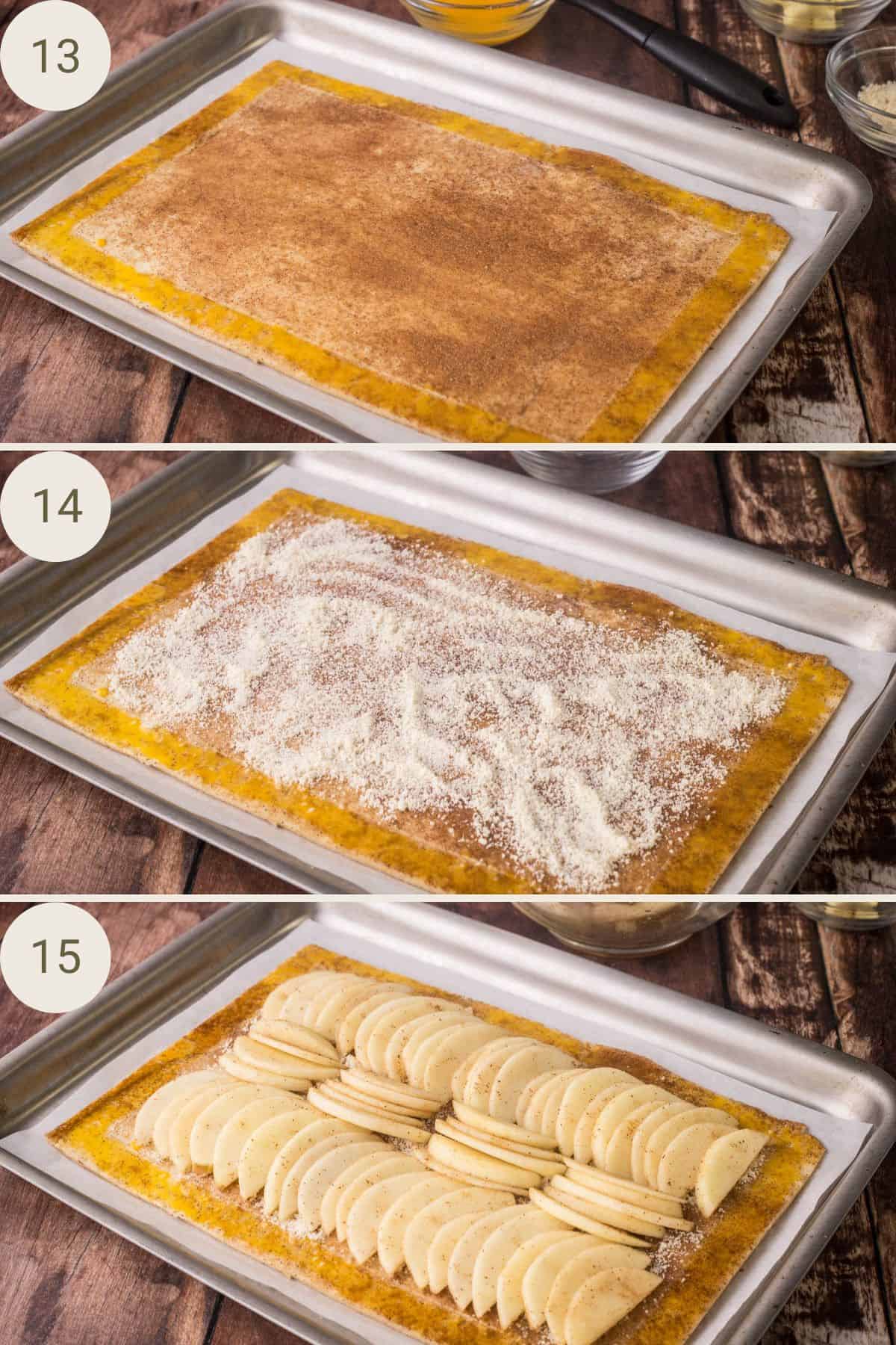 This Gluten-Free Apple Tart is simply made with spiced vanilla apple slices nestled on a buttery crisp cinnamon puff pastry.