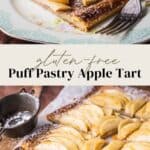 Pin image for Gluten-Free Puff Pastry Apple Tart