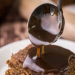 Sticky Toffee Sauce pin image.