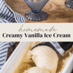 Pin image of vanilla ice cream.