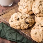 Gluten-Free Rock Cake on wooden board.