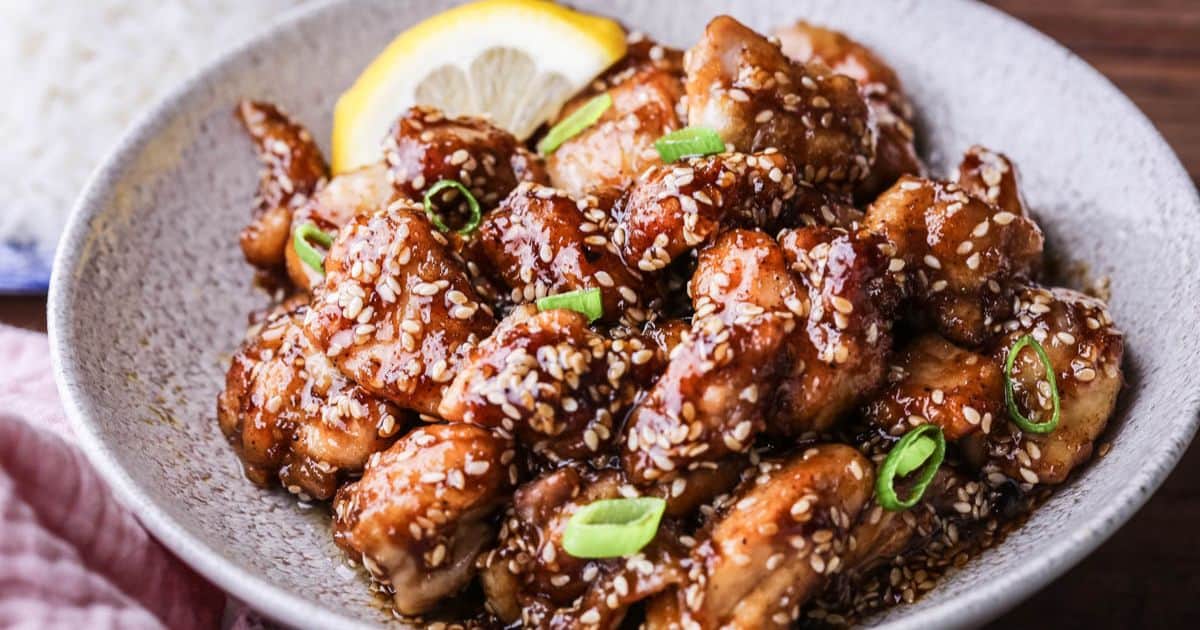 Lemon Chicken with Honey and Sesame Seeds - From The Larder