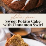Gluten-Free Sweet Potato Cake Pin Image.