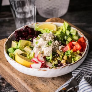 Turkey Salad in a bowl.