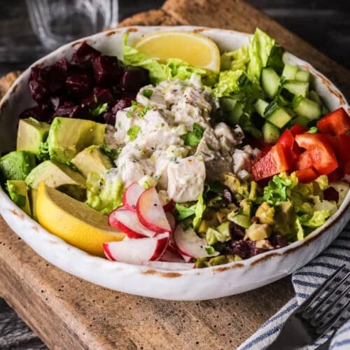 Turkey Salad in a bowl.