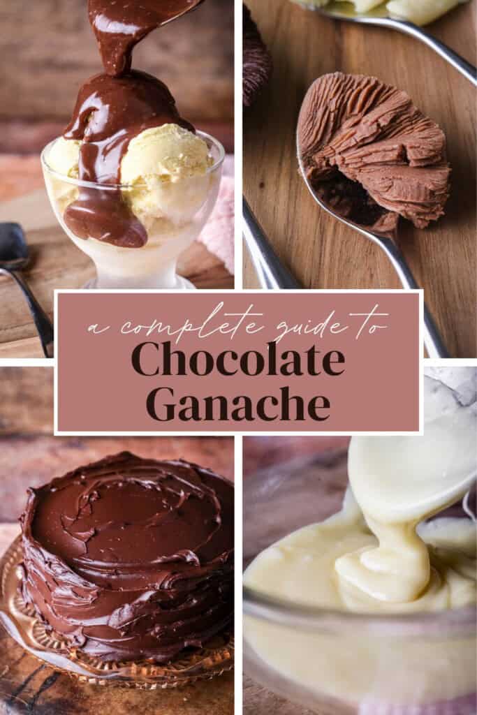 Gallery of images of different chocolate ganache uses.