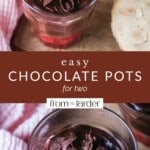 Pin image for Chocolate Pots.