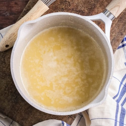 Gluten-Free Roux in a saucepan.