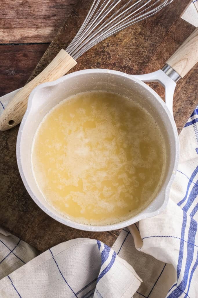 Gluten-Free Roux in a saucepan.