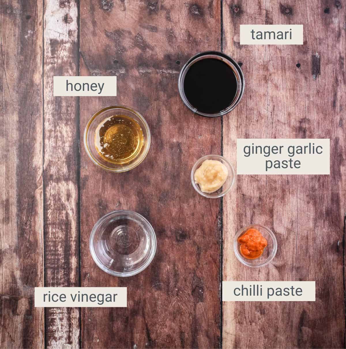 Gluten-Free Stir Fry Sauce ingredients