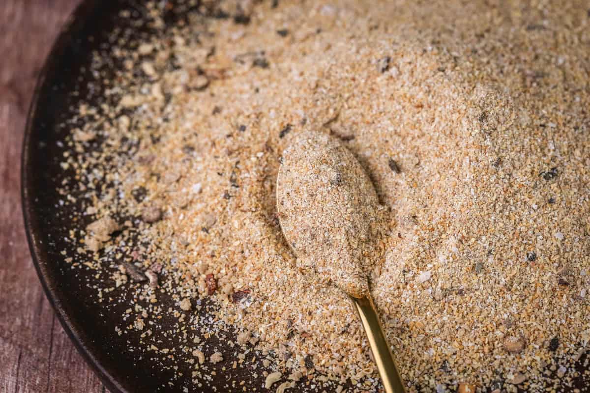 Stir Fry Seasoning on a plate.