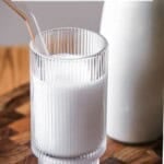 Pinterest image of Cashew Nut Milk.