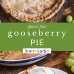 Pin image of gooseberry pie.
