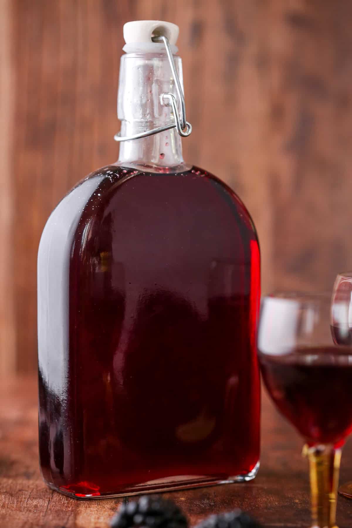 500ml bottle of Homemade Blackberry Gin Liqueur.