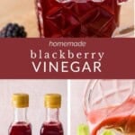 Pin image of Homemade Blackberry Vinegar.