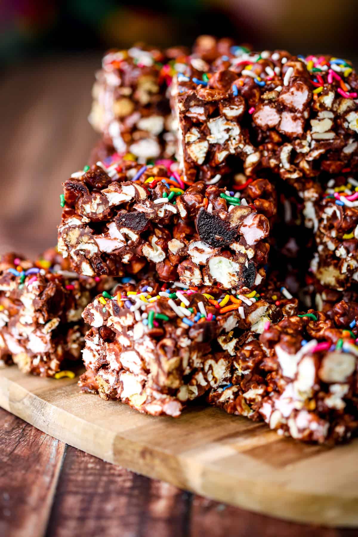 Piled high Popcorn Rocky Road.